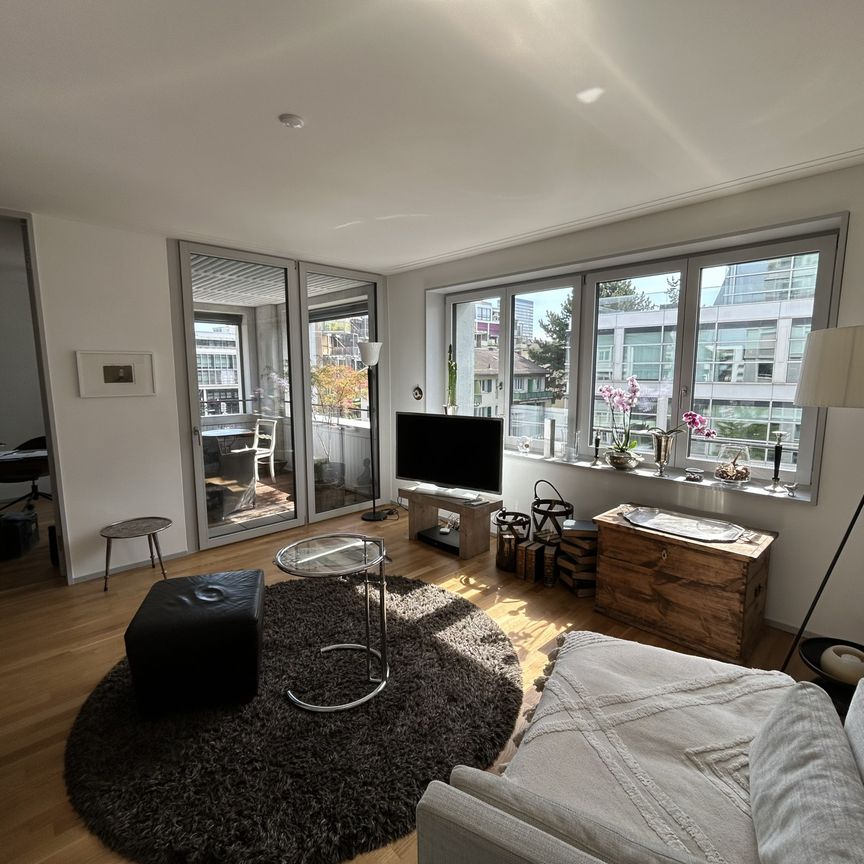 Moderne möblierte 3.5-Zimmer-Wohnung mit Balkon in Zürich - Foto 1