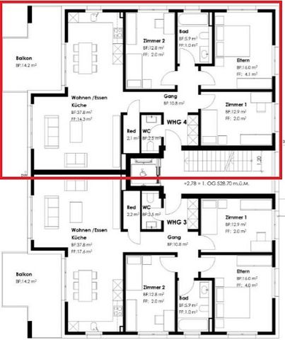 4.5 Z-Wohnung mit eigenem Waschturm, Kentuckystrasse 22 in 5734 Reinach - Foto 4