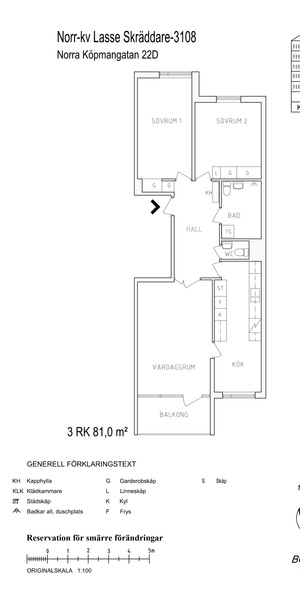 Norra Köpmangatan 22 D, våning 1 - Foto 2