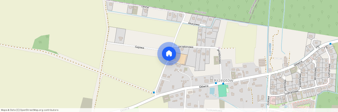 ul. Dębowa, Krzeptów, Kąty Wrocławskie, wrocławski, dolnośląskie