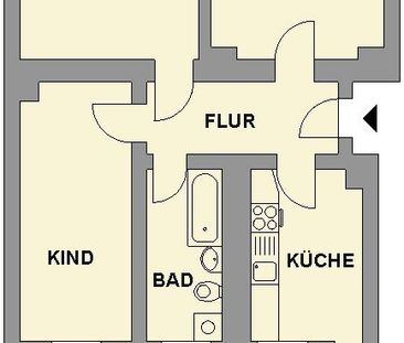 3-Raum-Altbauwohnung im Erdgeschoss - Photo 3