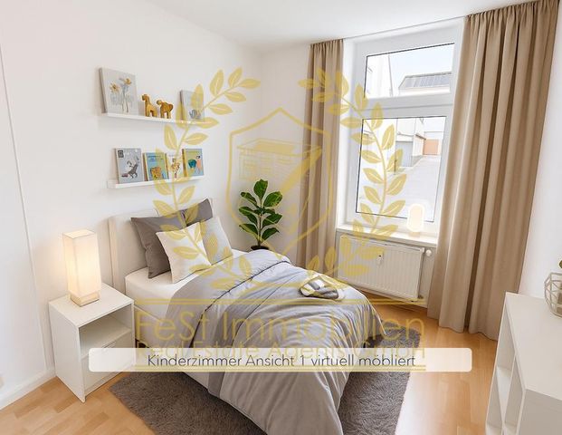 Ganz oben – ohne Schrägen: Helle 3-Zimmer-Wohnung mit Einbauküche in Bernburg - Foto 1