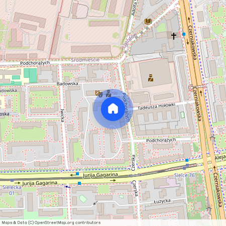 ul. Podchorążych, Sielce, Mokotów, Warszawa, mazowieckie