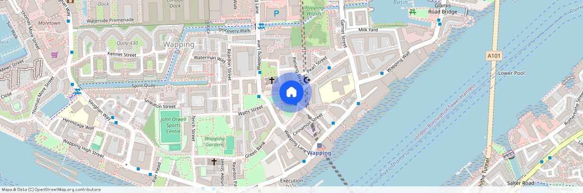 Prusom St, London E1W 3RS, United Kingdom