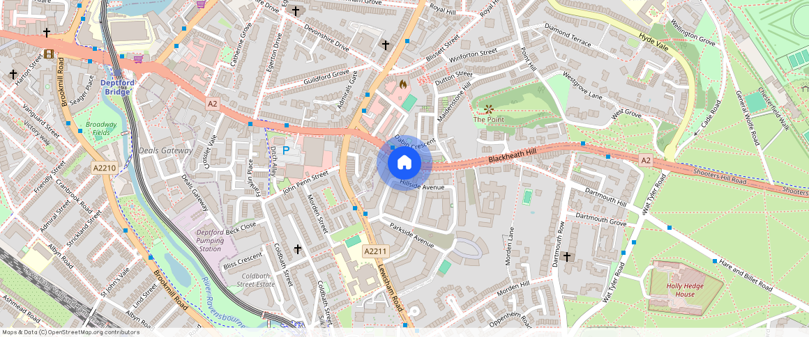 St James House, ** Blackheath Hill, SE10 8EN, London