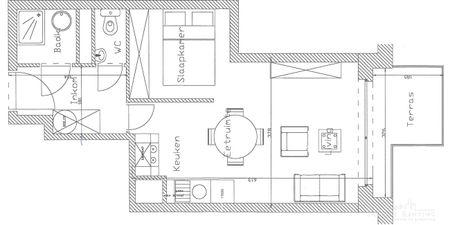 Studio met slaaphoek te huur in Sint-Lambrechts-Woluwe voor € 900 met 1 slaapkamer - Foto 3