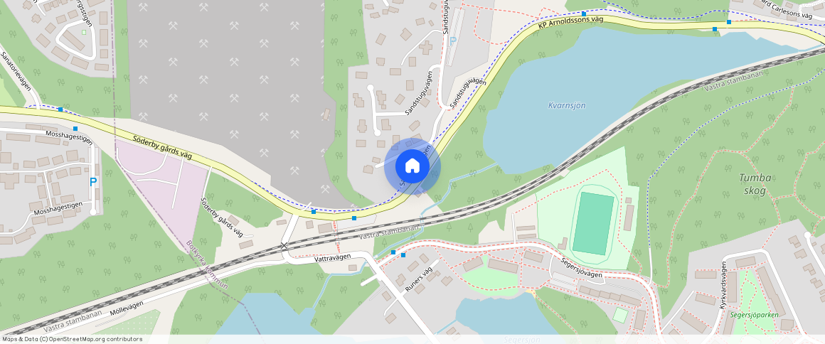 Sandstuguvägen **, Uttran