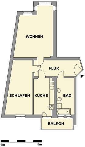 Schnell sein lohnt sich - 2-Raum-Wohnung mit EBK - Foto 2