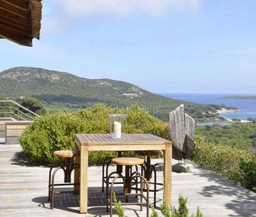 Villa à louer à Palombaggia, chambres climatisées, piscine chauffée. - Photo 2