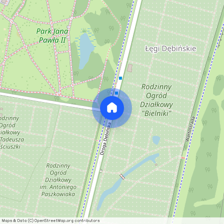 ul. Droga Dębińska, Łęgi Dębińskie, Wilda, Poznań, wielkopolskie