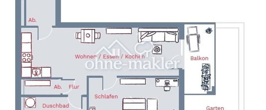 Erstbezug: 2-Zimmer-Wohnung mit EBK, Badausstattung und Kelleranteil - Photo 1