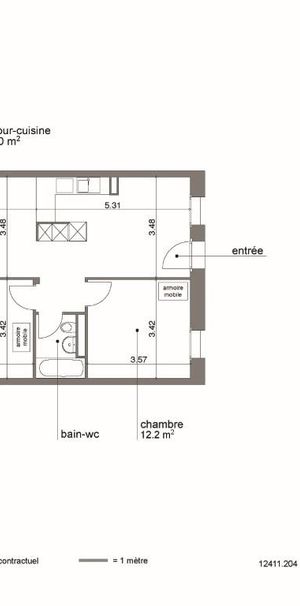 Appartement HLM de 4pièces au 2ème étage - Foto 2