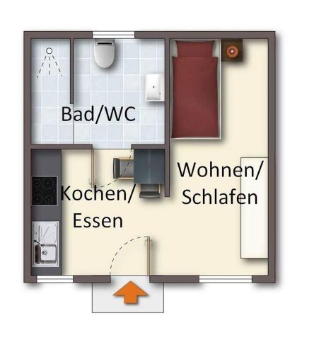 Für Pendler: Erdgeschoss-Apartment in Aschendorf - Photo 5