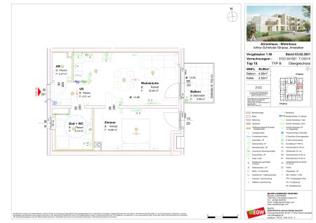 2-Zimmer-Wohnung mit Balkon, Top 15 - Foto 5