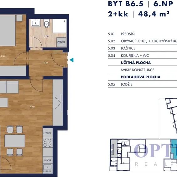 P10 Michle, ul. U Plynárny, nový luxusní byt 2 + k.k., lodžie, 52 m - Фото 1