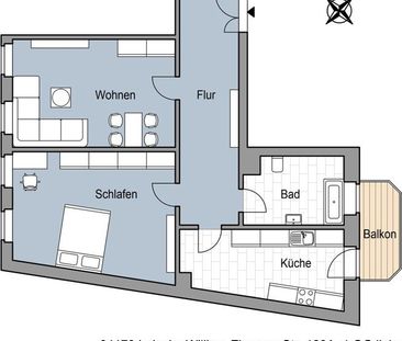 Leipzig Leutzsch-2 Zimmer Wohnung mit Balkon - Foto 5