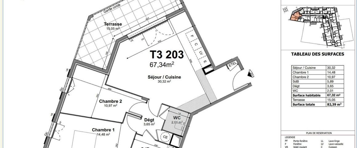 location Appartement T3 DE 67.32m² À BRIGNOLLES - Photo 1