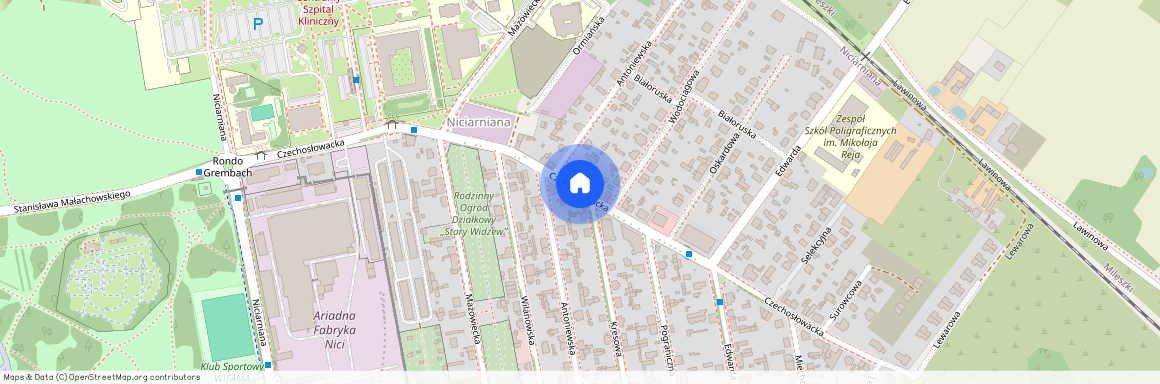ul. Czechosłowacka, Niciarniana, Widzew, Łódź, łódzkie