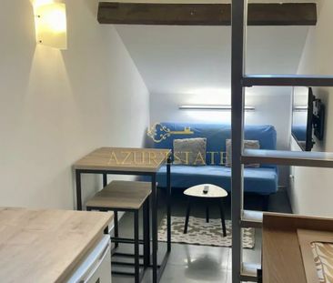 BEAUSOLEIL PLACE DE LA CREMAILLERE : STUDIO MEUBLE AVEC MEZZANINE - Photo 4