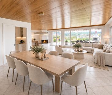 Renoviertes Einfamilienhaus mit Grünblick, Doppelgarage, Cheminée u... - Foto 2