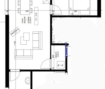 2.5 Zimmer, 60 m² - Photo 4