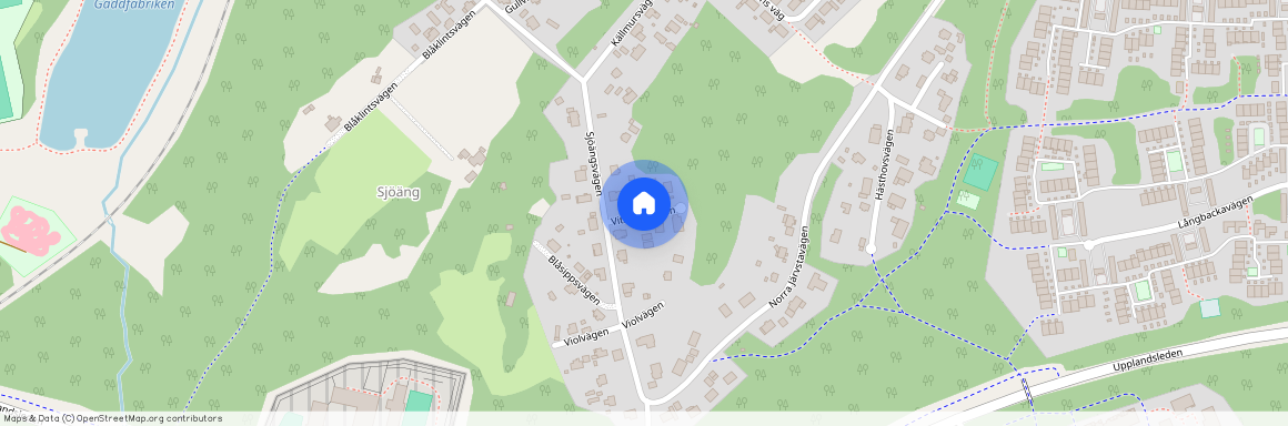 Vitsippsvägen, Gävle