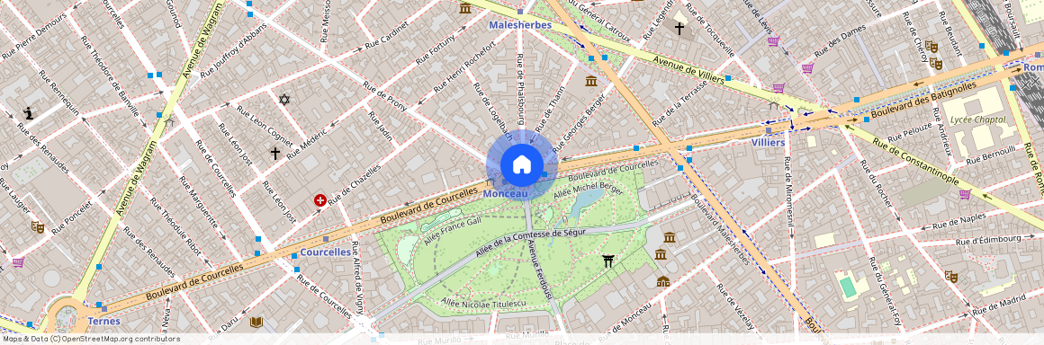 Boulevard de Courcelles et Rue Margueritte 75017 Paris (17e arrondissement)