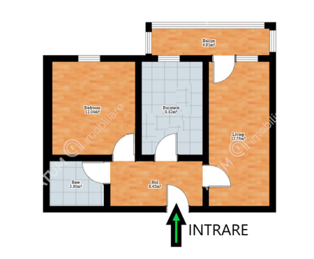 De inchiriat apartament cu 2 camere decomandate balcon si loc parcare in zona Tiglari Deventer din Sibiu - Photo 4