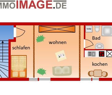 Charmante 1-Zimmer-Wohnung in ruhiger Hoflage - Foto 1