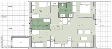 Skønt 4-værelses rækkehus til leje i Ringsted - Foto 3