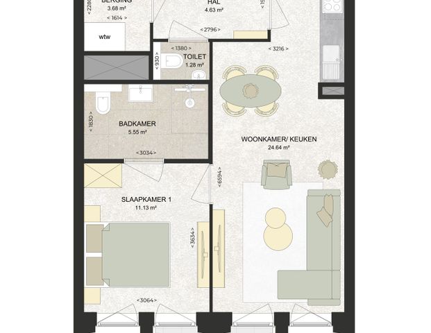Appartement te huur: Kennedylaan 266 2035 TR Haarlem - Photo 1