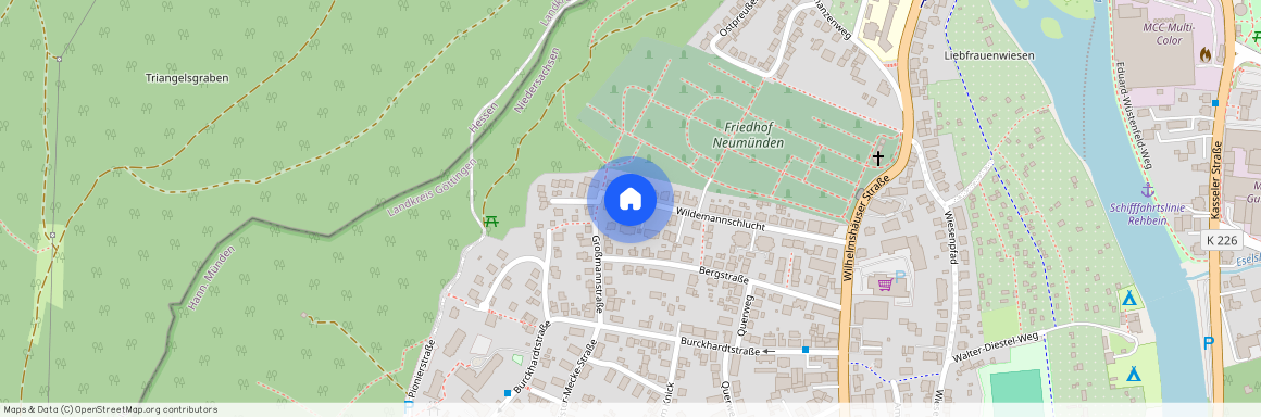 Wildemannschlucht 47 (Erdgeschoss links), 34346 Niedersachsen - Hann. Münden