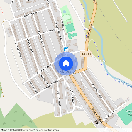 Ceridwen Street, Maerdy, Ferndale, Rhondda Cynon Taff, CF43