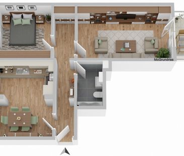 - Zimmerwohnung, 18146 Rostock - Dierkow - Foto 4