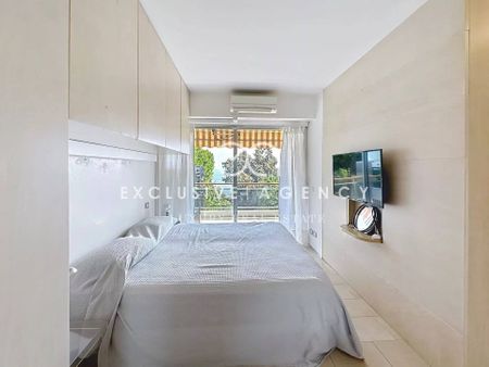 CANNES LOCATION MEUBLEE A L’ANNEE 2 PIECES 32m² VUE MER PANORAMIQUE - Photo 3