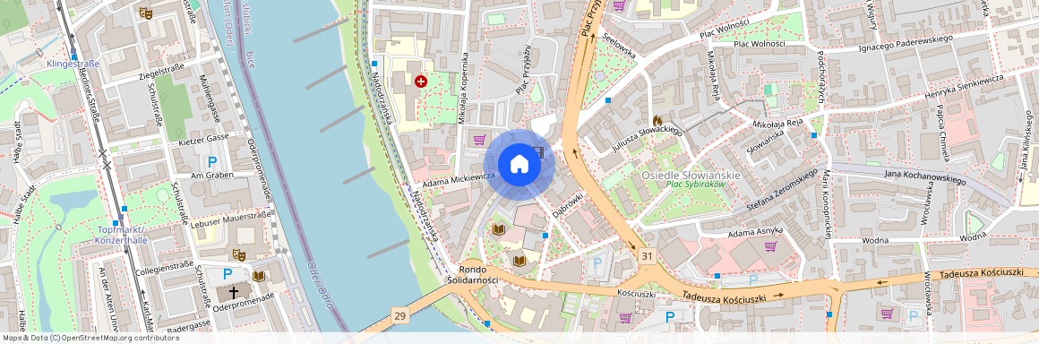 ul. Jedności Robotniczej, Słubice, Słubice, słubicki, lubuskie