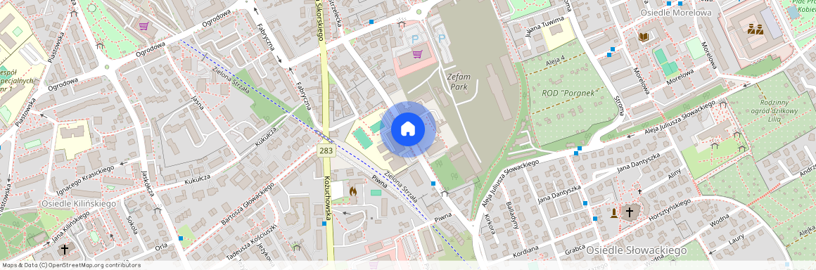ul. Strzelecka, Centrum, Zielona Góra, lubuskie