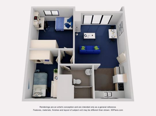 2 Bedroom Apartment north - Double bed - Photo 1