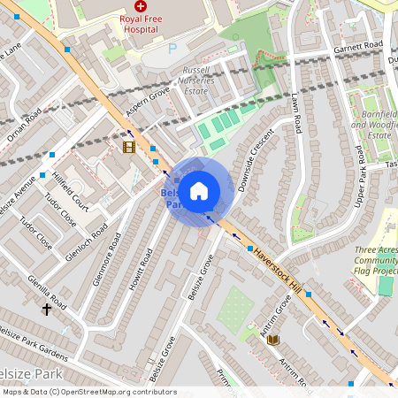 Haverstock Hill, Belsize Park, London, NW3