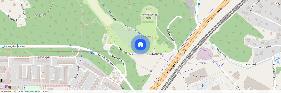 Ebba Bååts väg, Huddinge