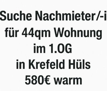 Suche Nachmieter/-in für 1 Zimmer Wohnung in Krefeld-Hüls - Foto 1
