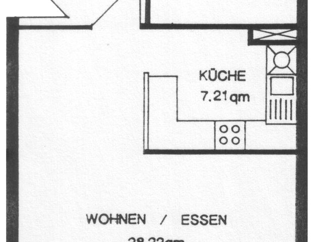 2-Raum-Wohnung, 65,9 m² mit Balkon und Fußbodenheizung im Grünen. - Foto 1