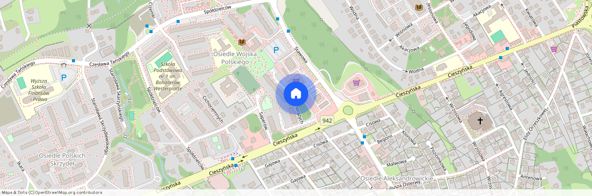 ul. Podchorążych, Osiedle Wojska Polskiego, Bielsko-Biała, śląskie