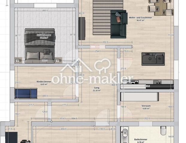 4-Zimmer Wohnung mit Balkon KFW55 - Foto 1