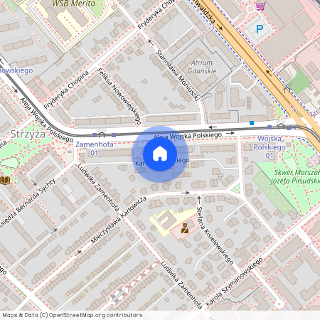 ul. Karola Lipińskiego, Strzyża, Gdańsk, pomorskie