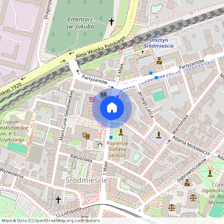 skwer Wolnego Tybetu, Śródmieście, Olsztyn, warmińsko-mazurskie