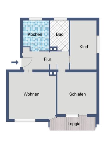 Kompakte 3-Zimmer-Wohnung mit Balkon - Photo 5