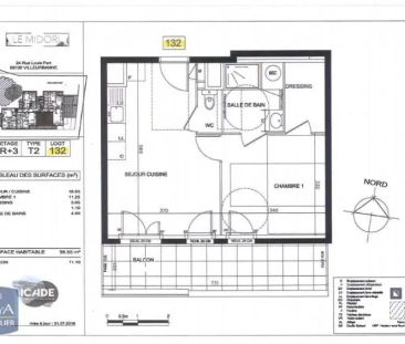 Appartement à louer 2 pièces 38.55m² - Photo 2