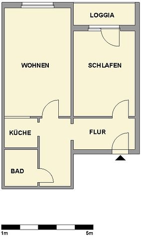 2-Raum-Erdgeschosswohnung mit bodengleicher Dusche - Photo 3