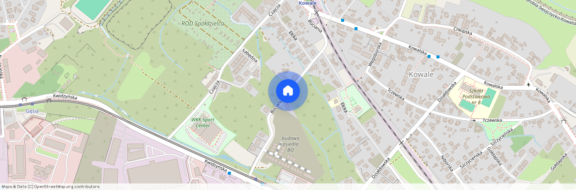 ul. Bociania, Kowale, Psie Pole, Wrocław, dolnośląskie